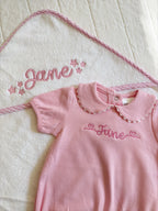 Scalloped Long Sleeved Collared Bubble