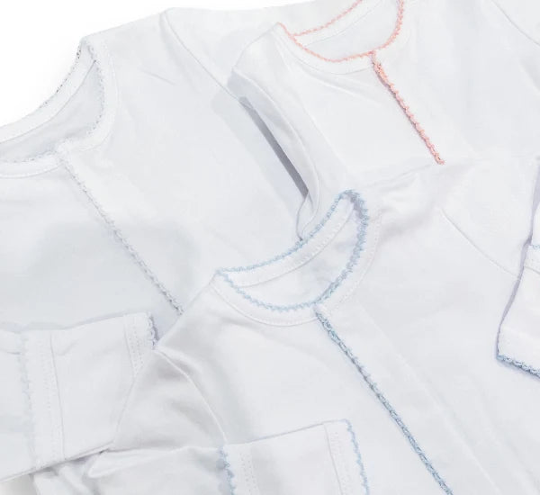 Button Front Organic Cotton Footie