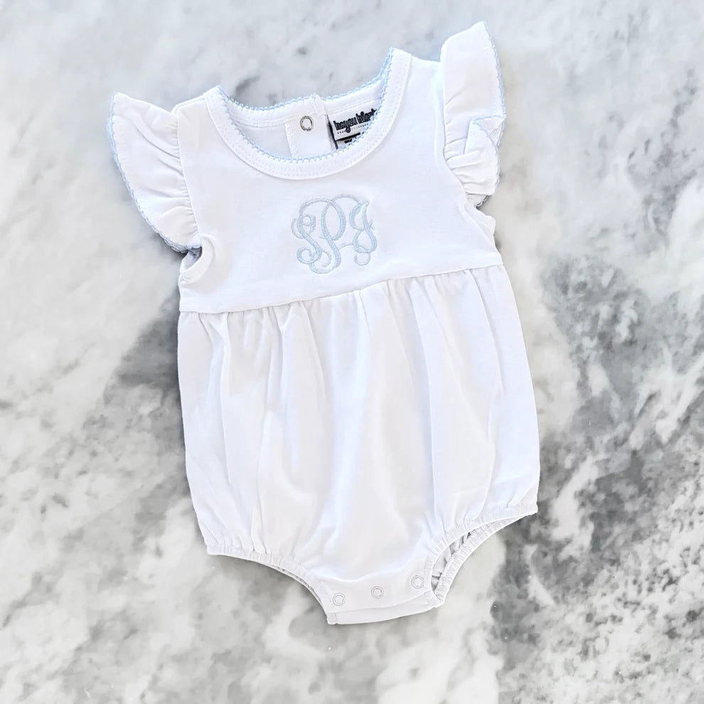 Flutter Sleeve Bubble with Picot Trim