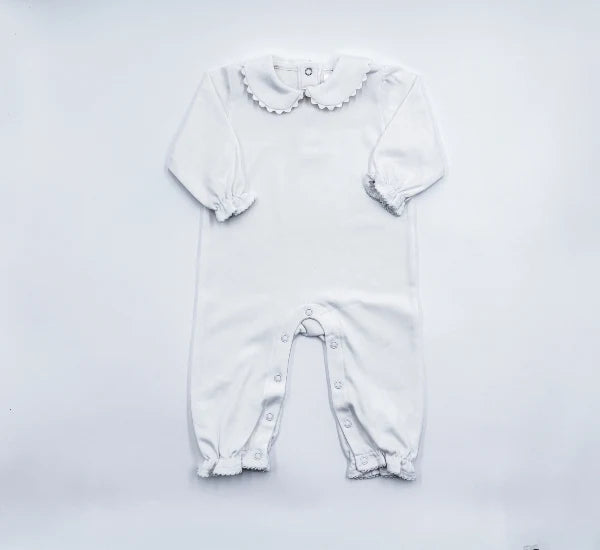 Scalloped Collared Romper