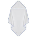Infant Hooded Towel with Gingham Trim