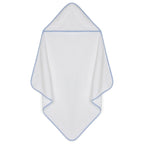 Infant Hooded Towel with Gingham Trim