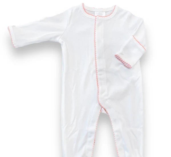 Button Front Organic Cotton Footie