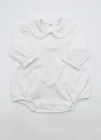 Scalloped Long Sleeved Collared Bubble